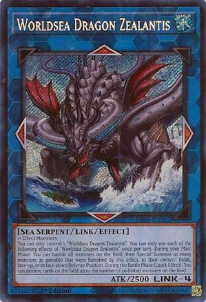 Worldsea Dragon Zealantis (Secret Rare) (RA04-EN082) - Quarter Century Stampede 1st Edition - Premium Yugioh Single from Konami - Just $0.25! Shop now at Game Crave Tournament Store