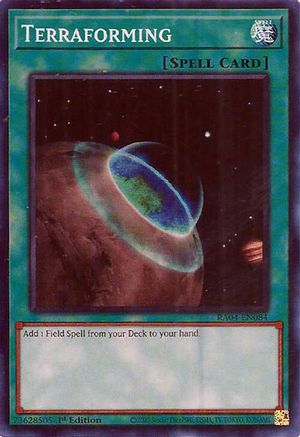 Terraforming (RA04-EN084) - Quarter Century Stampede 1st Edition - Premium Yugioh Single from Konami - Just $0.25! Shop now at Game Crave Tournament Store