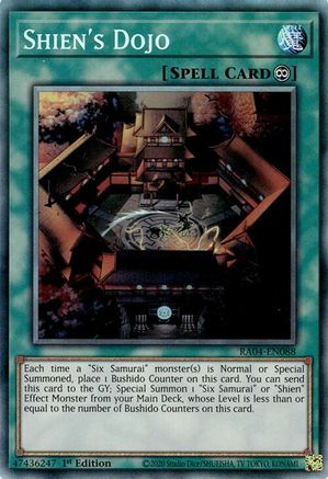 Shien's Dojo (PCR) (RA04-EN088) - Quarter Century Stampede 1st Edition - Premium Yugioh Single from Konami - Just $0.25! Shop now at Game Crave Tournament Store