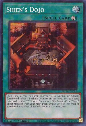 Shien's Dojo (RA04-EN088) - Quarter Century Stampede 1st Edition - Premium Yugioh Single from Konami - Just $0.25! Shop now at Game Crave Tournament Store