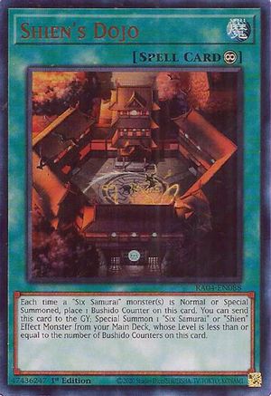 Shien's Dojo (UR) (RA04-EN088) - Quarter Century Stampede 1st Edition - Premium Yugioh Single from Konami - Just $0.25! Shop now at Game Crave Tournament Store