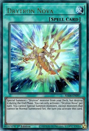 Drytron Nova (PUR) (RA04-EN097) - Quarter Century Stampede 1st Edition - Premium Yugioh Single from Konami - Just $0! Shop now at Game Crave Tournament Store