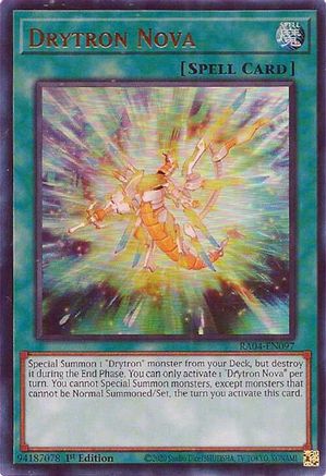 Drytron Nova (UR) (RA04-EN097) - Quarter Century Stampede 1st Edition - Premium Yugioh Single from Konami - Just $0.25! Shop now at Game Crave Tournament Store