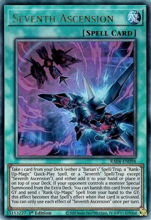 Seventh Ascension (PUR) (RA04-EN098) - Quarter Century Stampede 1st Edition - Premium Yugioh Single from Konami - Just $0.34! Shop now at Game Crave Tournament Store