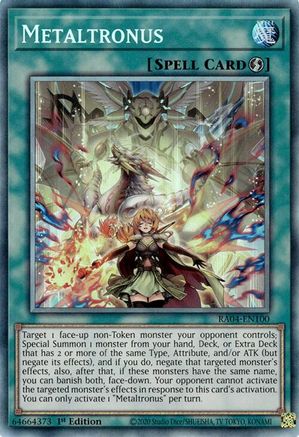 Metaltronus (PCR) (RA04-EN100) - Quarter Century Stampede 1st Edition - Premium Yugioh Single from Konami - Just $1.06! Shop now at Game Crave Tournament Store