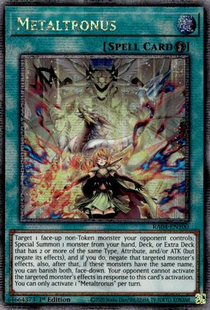 Metaltronus (Quarter Century Secret Rare) (RA04-EN100) - Quarter Century Stampede 1st Edition - Premium Yugioh Single from Konami - Just $11.12! Shop now at Game Crave Tournament Store