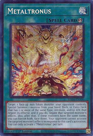 Metaltronus (Secret Rare) (RA04-EN100) - Quarter Century Stampede 1st Edition - Premium Yugioh Single from Konami - Just $0.50! Shop now at Game Crave Tournament Store