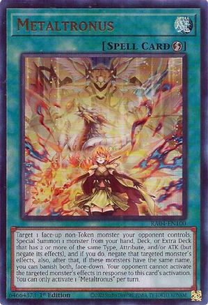 Metaltronus (UR) (RA04-EN100) - Quarter Century Stampede 1st Edition - Premium Yugioh Single from Konami - Just $0.25! Shop now at Game Crave Tournament Store