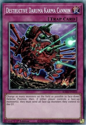 Destructive Daruma Karma Cannon (PCR) (RA04-EN103) - Quarter Century Stampede 1st Edition - Premium Yugioh Single from Konami - Just $0.66! Shop now at Game Crave Tournament Store