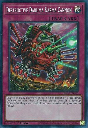 Destructive Daruma Karma Cannon (RA04-EN103) - Quarter Century Stampede 1st Edition - Premium Yugioh Single from Konami - Just $0.26! Shop now at Game Crave Tournament Store