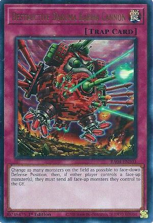 Destructive Daruma Karma Cannon (UR) (RA04-EN103) - Quarter Century Stampede 1st Edition - Premium Yugioh Single from Konami - Just $0.25! Shop now at Game Crave Tournament Store