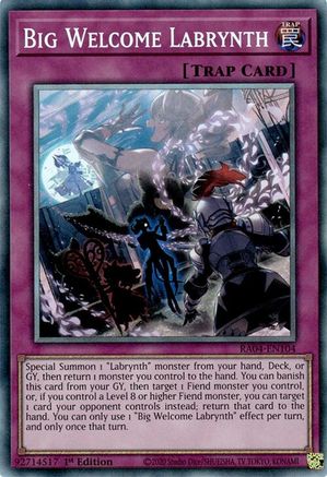 Big Welcome Labrynth (PCR) (RA04-EN104) - Quarter Century Stampede 1st Edition - Premium Yugioh Single from Konami - Just $0.46! Shop now at Game Crave Tournament Store