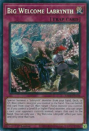 Big Welcome Labrynth (Secret Rare) (RA04-EN104) - Quarter Century Stampede 1st Edition - Premium Yugioh Single from Konami - Just $0.25! Shop now at Game Crave Tournament Store