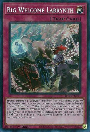 Big Welcome Labrynth (RA04-EN104) - Quarter Century Stampede 1st Edition - Premium Yugioh Single from Konami - Just $0.25! Shop now at Game Crave Tournament Store