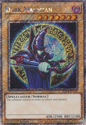 Dark Magician (9th Art) (Platinum Secret Rare) (RA04-EN106) - Quarter Century Stampede 1st Edition - Premium Yugioh Single from Konami - Just $3.57! Shop now at Game Crave Tournament Store