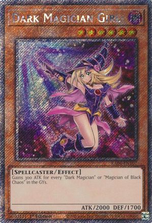 Dark Magician Girl (7th Art) (Platinum Secret Rare) (RA04-EN107) - Quarter Century Stampede 1st Edition - Premium Yugioh Single from Konami - Just $3.66! Shop now at Game Crave Tournament Store