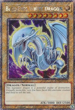 Blue-Eyes White Dragon (7th Art) (Platinum Secret Rare) (RA04-EN108) - Quarter Century Stampede 1st Edition - Premium Yugioh Single from Konami - Just $2.28! Shop now at Game Crave Tournament Store