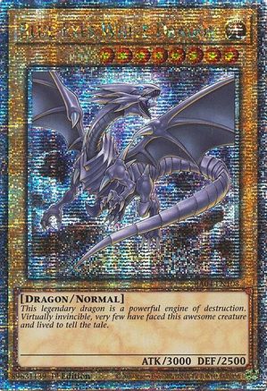 Blue-Eyes White Dragon (8th Art) (Quarter Century Secret Rare) (RA04-EN108) - Quarter Century Stampede 1st Edition - Premium Yugioh Single from Konami - Just $33.32! Shop now at Game Crave Tournament Store