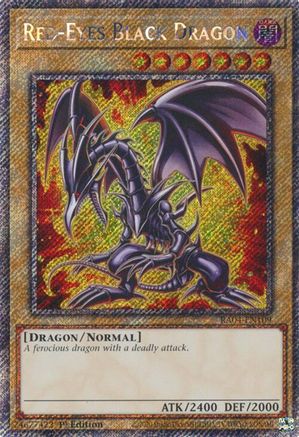 Red-Eyes Black Dragon (7th Art) (Platinum Secret Rare) (RA04-EN109) - Quarter Century Stampede 1st Edition - Premium Yugioh Single from Konami - Just $1.21! Shop now at Game Crave Tournament Store