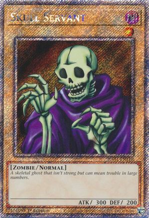 Skull Servant (Platinum Secret Rare) (RA04-EN110) - Quarter Century Stampede 1st Edition - Premium Yugioh Single from Konami - Just $0.94! Shop now at Game Crave Tournament Store