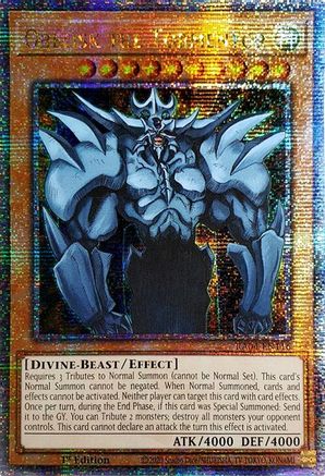 Obelisk the Tormentor (Quarter Century Secret Rare) (RA04-EN116) - Quarter Century Stampede 1st Edition - Premium Yugioh Single from Konami - Just $18.25! Shop now at Game Crave Tournament Store