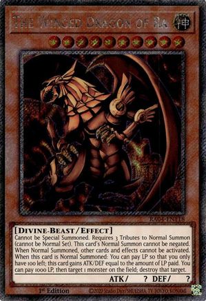 The Winged Dragon of Ra (Platinum Secret Rare) (RA04-EN118) - Quarter Century Stampede 1st Edition - Premium Yugioh Single from Konami - Just $1.15! Shop now at Game Crave Tournament Store