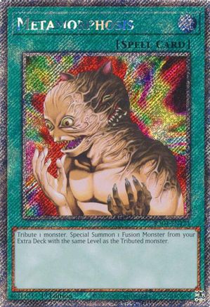 Metamorphosis (Platinum Secret Rare) (RA04-EN123) - Quarter Century Stampede 1st Edition - Premium Yugioh Single from Konami - Just $3.86! Shop now at Game Crave Tournament Store