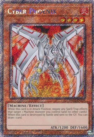 Cyber Phoenix (Platinum Secret Rare) (RA04-EN129) - Quarter Century Stampede 1st Edition - Premium Yugioh Single from Konami - Just $0.25! Shop now at Game Crave Tournament Store