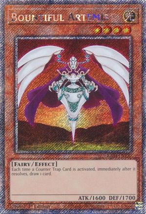 Bountiful Artemis (Platinum Secret Rare) (RA04-EN130) - Quarter Century Stampede 1st Edition - Premium Yugioh Single from Konami - Just $0.25! Shop now at Game Crave Tournament Store