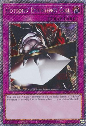Gottoms' Emergency Call (Platinum Secret Rare) (RA04-EN138) - Quarter Century Stampede 1st Edition - Premium Yugioh Single from Konami - Just $0.25! Shop now at Game Crave Tournament Store