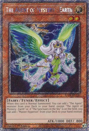 The Agent of Mystery - Earth (Platinum Secret Rare) (RA04-EN146) - Quarter Century Stampede 1st Edition - Premium Yugioh Single from Konami - Just $0.25! Shop now at Game Crave Tournament Store