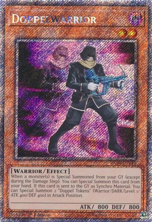 Doppelwarrior (Platinum Secret Rare) (RA04-EN147) - Quarter Century Stampede 1st Edition - Premium Yugioh Single from Konami - Just $0.26! Shop now at Game Crave Tournament Store