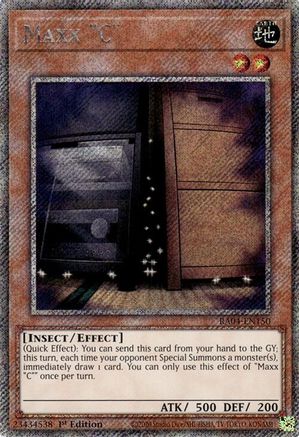 Maxx "C" (Platinum Secret Rare) (RA04-EN150) - Quarter Century Stampede 1st Edition - Premium Yugioh Single from Konami - Just $4.03! Shop now at Game Crave Tournament Store