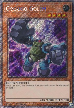 Gogogo Golem (Platinum Secret Rare) (RA04-EN152) - Quarter Century Stampede 1st Edition - Premium Yugioh Single from Konami - Just $0.25! Shop now at Game Crave Tournament Store