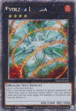 Evolzar Laggia (Platinum Secret Rare) (RA04-EN160) - Quarter Century Stampede 1st Edition - Premium Yugioh Single from Konami - Just $0.37! Shop now at Game Crave Tournament Store