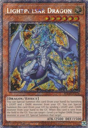 Lightpulsar Dragon (Platinum Secret Rare) (RA04-EN176) - Quarter Century Stampede 1st Edition - Premium Yugioh Single from Konami - Just $0.25! Shop now at Game Crave Tournament Store