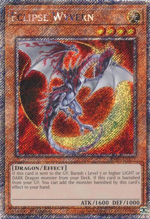 Eclipse Wyvern (Platinum Secret Rare) (RA04-EN177) - Quarter Century Stampede 1st Edition - Premium Yugioh Single from Konami - Just $0.25! Shop now at Game Crave Tournament Store