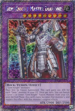 Gem-Knight Master Diamond (Platinum Secret Rare) (RA04-EN178) - Quarter Century Stampede 1st Edition - Premium Yugioh Single from Konami - Just $0.25! Shop now at Game Crave Tournament Store