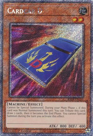 Cardcar D (Platinum Secret Rare) (RA04-EN181) - Quarter Century Stampede 1st Edition - Premium Yugioh Single from Konami - Just $0.26! Shop now at Game Crave Tournament Store