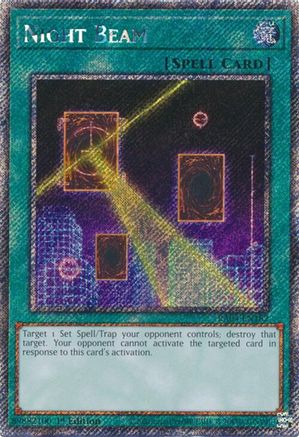 Night Beam (Platinum Secret Rare) (RA04-EN182) - Quarter Century Stampede 1st Edition - Premium Yugioh Single from Konami - Just $0.25! Shop now at Game Crave Tournament Store