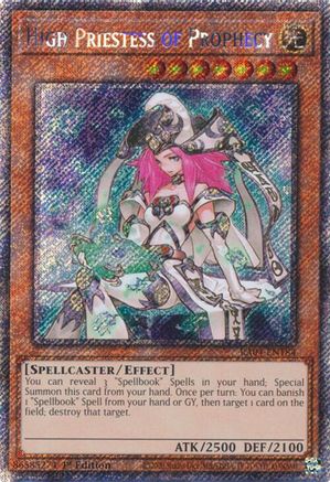 High Priestess of Prophecy (Platinum Secret Rare) (RA04-EN184) - Quarter Century Stampede 1st Edition - Premium Yugioh Single from Konami - Just $0.28! Shop now at Game Crave Tournament Store