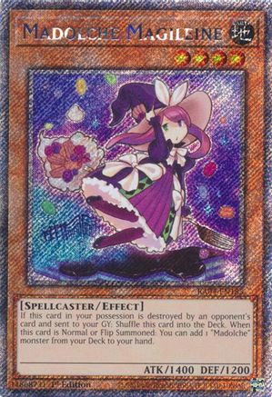 Madolche Magileine (Platinum Secret Rare) (RA04-EN185) - Quarter Century Stampede 1st Edition - Premium Yugioh Single from Konami - Just $0.49! Shop now at Game Crave Tournament Store