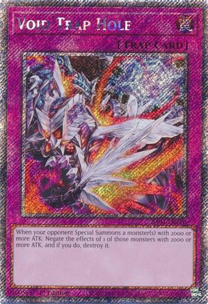 Void Trap Hole (Platinum Secret Rare) (RA04-EN190) - Quarter Century Stampede 1st Edition - Premium Yugioh Single from Konami - Just $0.25! Shop now at Game Crave Tournament Store