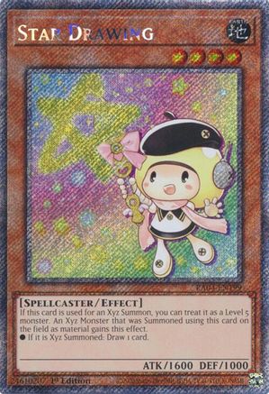 Star Drawing (Platinum Secret Rare) (RA04-EN199) - Quarter Century Stampede 1st Edition - Premium Yugioh Single from Konami - Just $0.25! Shop now at Game Crave Tournament Store