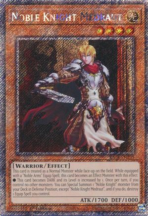 Noble Knight Medraut (Platinum Secret Rare) (RA04-EN205) - Quarter Century Stampede 1st Edition - Premium Yugioh Single from Konami - Just $0.25! Shop now at Game Crave Tournament Store