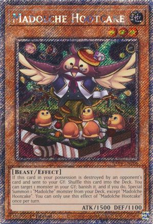 Madolche Hootcake (Platinum Secret Rare) (RA04-EN206) - Quarter Century Stampede 1st Edition - Premium Yugioh Single from Konami - Just $0.30! Shop now at Game Crave Tournament Store