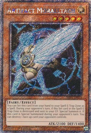 Artifact Moralltach (Platinum Secret Rare) (RA04-EN214) - Quarter Century Stampede 1st Edition - Premium Yugioh Single from Konami - Just $0.25! Shop now at Game Crave Tournament Store