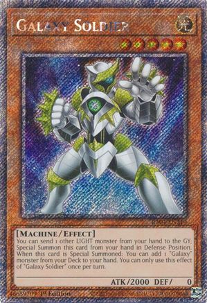 Galaxy Soldier (Platinum Secret Rare) (RA04-EN219) - Quarter Century Stampede 1st Edition - Premium Yugioh Single from Konami - Just $0.54! Shop now at Game Crave Tournament Store