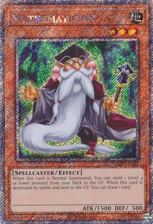 Mathematician (Platinum Secret Rare) (RA04-EN223) - Quarter Century Stampede 1st Edition - Premium Yugioh Single from Konami - Just $0.25! Shop now at Game Crave Tournament Store