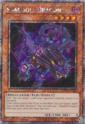 Shaddoll Dragon (Platinum Secret Rare) (RA04-EN228) - Quarter Century Stampede 1st Edition - Premium Yugioh Single from Konami - Just $0.30! Shop now at Game Crave Tournament Store